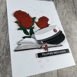 3D klippeark - Student, EUX, hue, bog &amp; roser