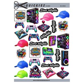 Klippeark - Sm� motiver med gamer udstyr