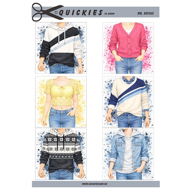 Klippeark - 6 motiver til Nonfirmation, unge mennesker