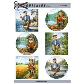Klippeark - 6 motiver til scrap; Lystfiskere & j�gere