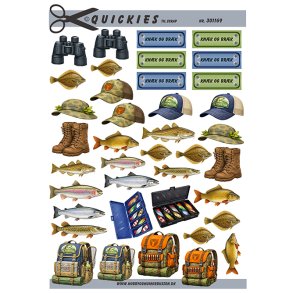 3D ark - Sm� motiver til kort & scrap; udstyr til lystfiskere & j�gere