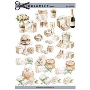 3D klippeark - Bryllup, sm� motiver til kort eller scrap