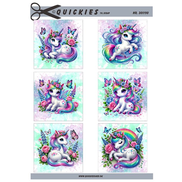 Klippeark - 6 motiver til scrap; My Little Pony