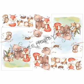 3D klippeark - Skovens dyrebrn