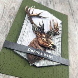 3D klippeark - Kronhjort