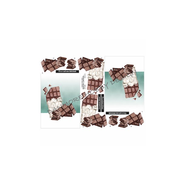 3D klippeark - Chokolade