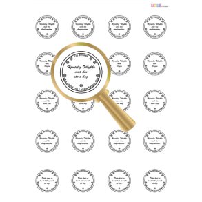 Klippeark m/tillykke-tekster til festlige anledninger 