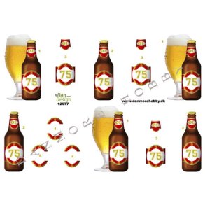 3D klippeark - 75 rs lflaske & lglas