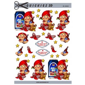 3D ark - Jul, s�d nisse og Jule�l