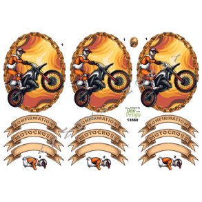 3D ark - Konfirmation. Motocross