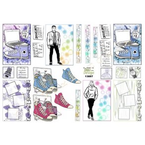 3D ark - Konfirmation. Dreng/pige, sm� motiver