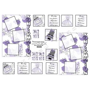 3D ark - Konfirmation. Pige, lilla