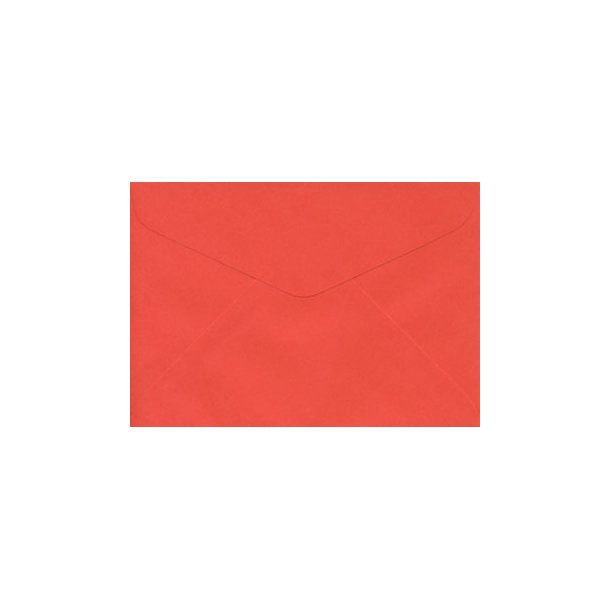 Kuverter 115x160mm, "uden lim", rød, 10 stk.
