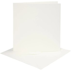Kort & Kuverts�t, ca. 10x10cm (4