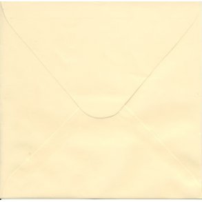 Kuverter 15,5x15,5 cm, elfenben/creme, 10 stk.