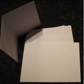 Kort & Kuverts�t A6, 10 s�t, hvid