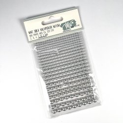 Halvperler, selvklbende, 2-6mm, mat slvfarvet, ca. 329 stk.