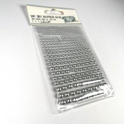 Halvperler, selvklbende, 2-6mm, mat slvfarvet, ca. 329 stk.