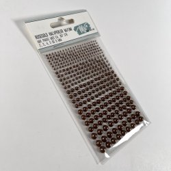 Halvperler, selvkl�bende, �2-6mm, BRONCE farvet, ca. 329 stk.