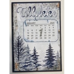 Papermania mini mneds-kalender 2025, 10 st