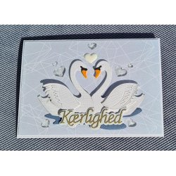 Enamel Hjerter, selvklbende, hjerteformede, BLA002, hvid, 3 strrelser