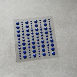 Halvperler/Dots, selvklbende, SBA021, KONGEBL, 3 strrelser