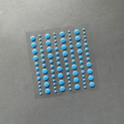 Halvperler/Dots, selvklbende, SBA037, JEANS BL, 3 strrelser