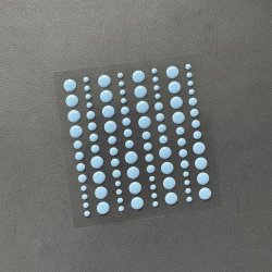 Halvperler/Dots, selvklbende, SBA038, HIMMEL-BL, 3 strrelser