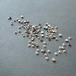 Halvperler - 3mm, blank slvfarvet, ca. 500 stk., Simple&Basic SBA531