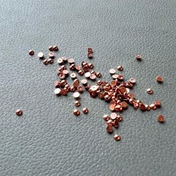 Halvperler - 3mm, blank kobberfarvet, ca. 500 stk., Simple&Basic SBA533