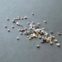 Halvperler - 4mm, blank slvfarvet, ca. 500 stk., Simple&Basic SBA561