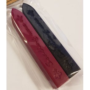 Voks til segl, bordeauxrd og sort