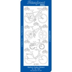 Stickers - Cykler i flere strrelser, slv