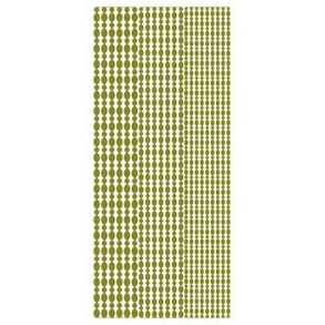 Stickers - Borter, strre og mindre ovaler p stribe i guldfarve