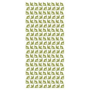 Stickers - Hjrner, 2 forskellige sm hjrner i guldfarve