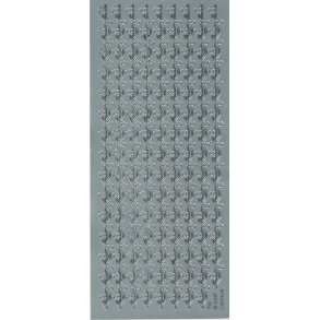 Stickers - Borter m/stjerner p snor i slvfarve