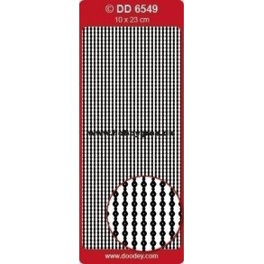 Stickers - Bort, lille fin cirkel-prik-cirkel bort, slvfarvet