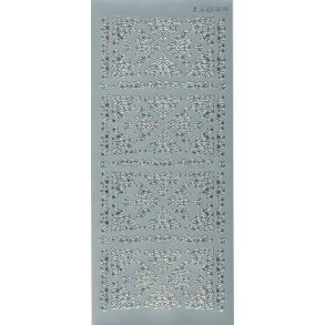 Stickers - Hjrner, snirklede hjrner & sm borter i slvfarve