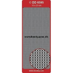 Stickers - Bort, lille fin cirkel bort, slvfarvet