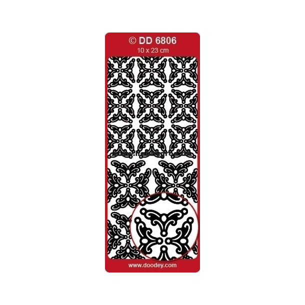 Stickers - Hjrner, store og sm fine guldfarvede hjrner