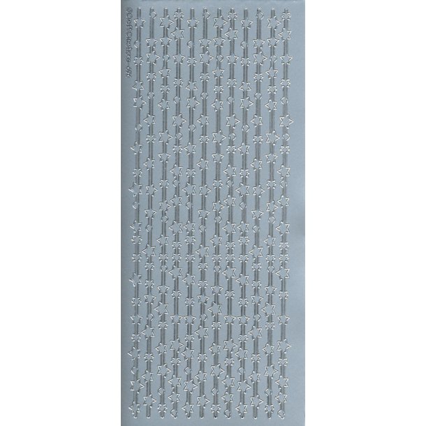 Stickers - Bort m/stjerner, slv