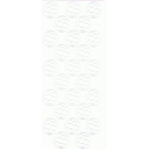 Stickers - fodbold, 25 stk, 25mm, hvid