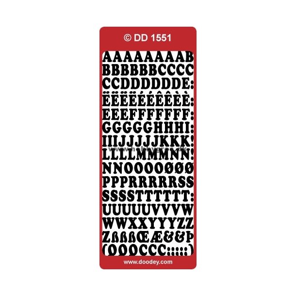 Stickers - Bogstaver; store bogstaver, ca. 12mm, guldfarvet