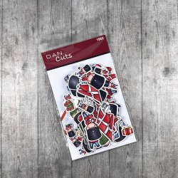 Die cuts - udstansede gardere i karton (Dan cuts 1962)