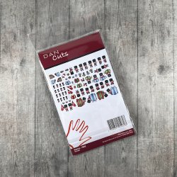 Die cuts - udstansede gardere i karton (Dan cuts 1962)