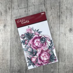 Die cuts - udstansede smukke bonderoser i karton (Dan cuts 1963)