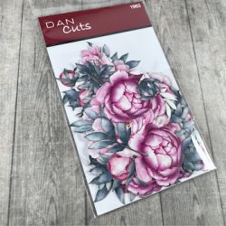 Die cuts - udstansede smukke bonderoser i karton (Dan cuts 1963)
