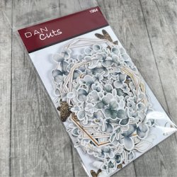 Die cuts - udstansede eukalyptus kranse &amp; grene i karton (Dan cuts 1964)