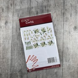 Die cuts - udstansede smukke liljer i karton (Dan cuts 1967)