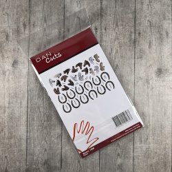 Die cuts - udstansede heste, hestesko og tekster i karton (Dan cuts 1969)